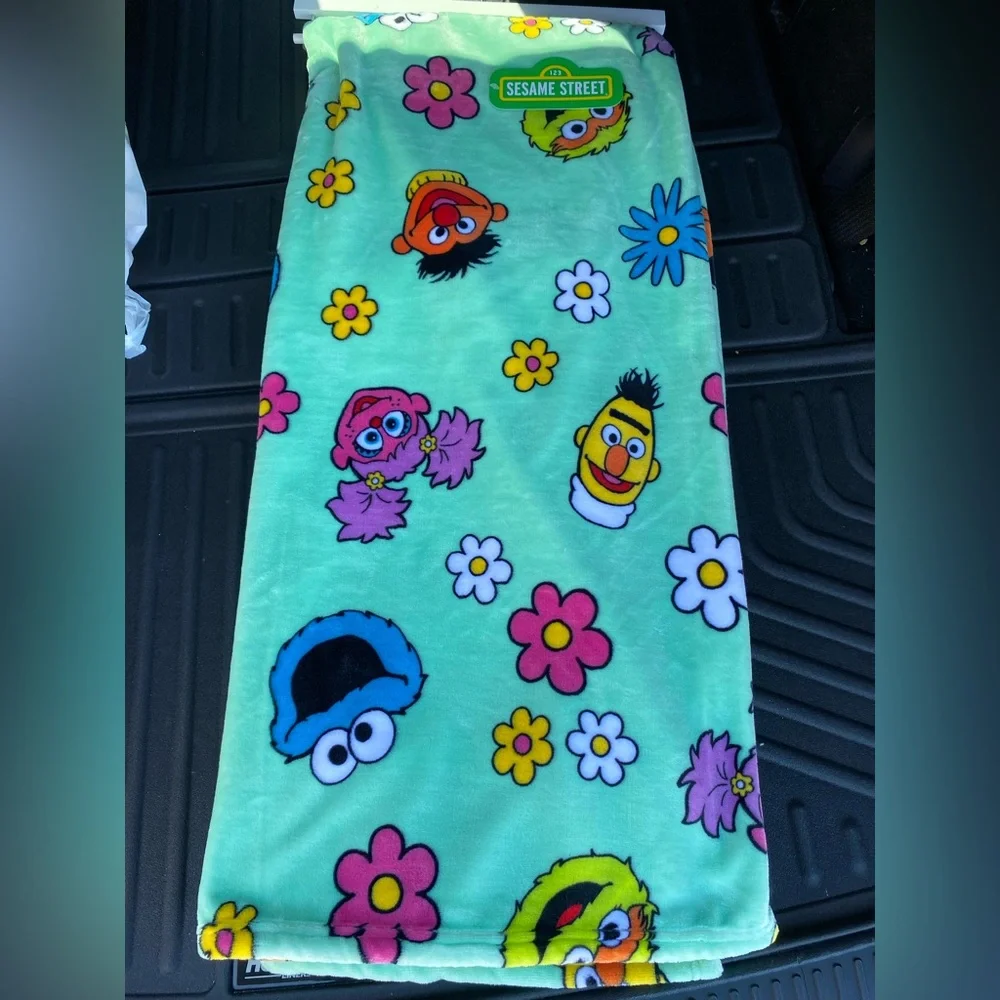 Sesame Street oversize plush throw -incredibly soft!  Brand new 60”x70” LAST ONE